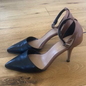 Maiden Lane Two Tone Brown/Black Heels